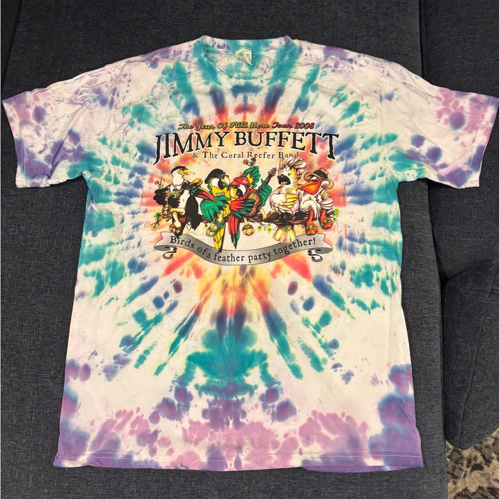 Jimmy Buffett Tie-Dye T-Shirt 2008 Tour
